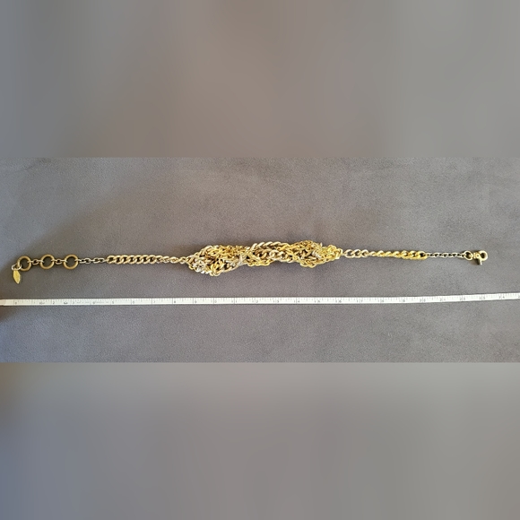 Soo Ihn Kim Gold Tone Statement Necklace - Picture 5 of 7